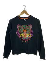 KENZO◆Tiger Sweatshirt/スウェット/S/コットン/BLK/ブラック/黒/刺繍/F762SW7054XR_画像1