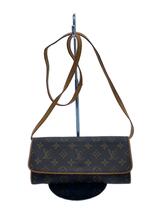 LOUIS VUITTON◆ポシェット・ツインGM_モノグラム・キャンバス_BRW/PVC/BRW_画像1