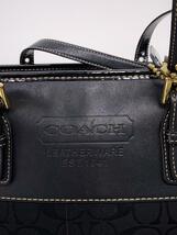 COACH◆トートバッグ/ポリエステル/BLK/総柄/k04q_画像5