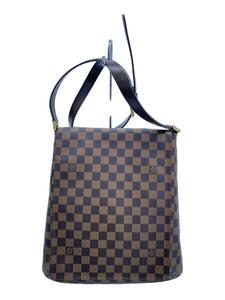 LOUIS VUITTON◆ミュゼット_ダミエ・エベヌ_BRW/PVC/BRW