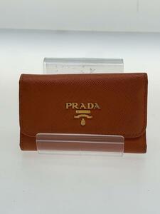 PRADA◆6連キーケース/レザー/ORN/レディース/内側ヨゴレ有