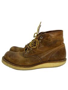 RED WING◆ブーツ/２６/ブラウン/ワークブーツ/ハンティングブーツ/トラクショントレッド/シームレスパック