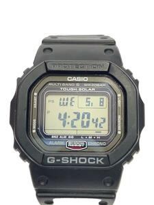 CASIO◆ソーラー腕時計_G-SHOCK/デジタル/ラバー/BLK/BLK