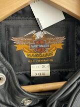 HARLEY DAVIDSON◆レザージャケット・ブルゾン/XL/牛革/ブラック/無地_画像3