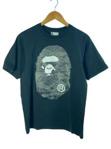 A BATHING APE◆カモフラロゴTシャツ/M/コットン/BLK/001TEJ801028M//