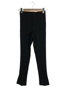 CLANE◆TIGHT BELL BOTTOM PANTS/ブーツカットパンツ/0/ポリエステル/BLK//ベルボトム