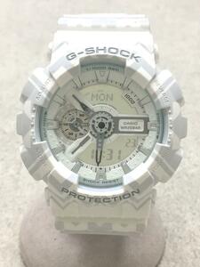 CASIO◆クォーツ腕時計・G-SHOCK/デジアナ/GRY/WHT