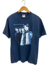 BEATLES/Tシャツ/L/コットン/NVY/無地//_画像1