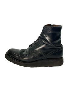 foot the coacher◆レースアップブーツ/-/BLK/レザー//