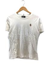 MONCLER◆Tシャツ/M/コットン/WHT/首元汚れ有//_画像1