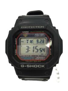 CASIO◆ソーラー腕時計・G-SHOCK/デジタル/ラバー/BLK/BLK