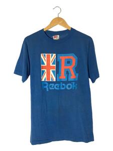 Reebok◆USA製/Tシャツ/L/コットン/BLU//