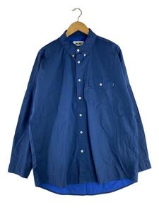 PALACE◆DROPPETH HEATER SHIRT/長袖シャツ/FREE/コットン/NVY