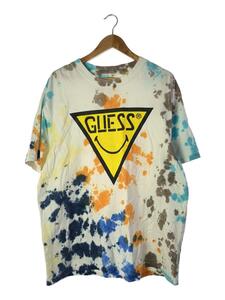 GUESS◆Tシャツ/Smiley Tie Dye T-shirts/M/コットン/WHT
