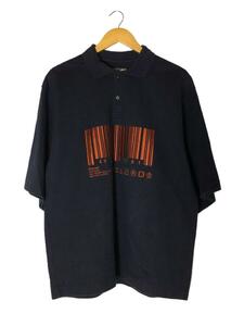 SHAREEF◆BARCODE/BIG POLO SHIRTS/ポロシャツ/2/コットン/NVY//