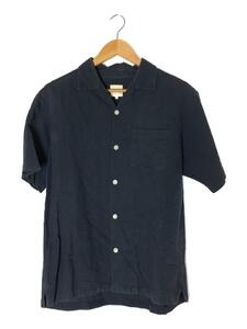 THE NORTH FACE◆S/S IRIS SHIRT_ショートスリーブアイリスシャツ/L/コットン/NVY/無地//