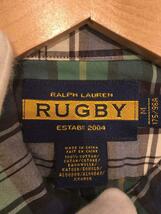 RUGBY RALPHLAUREN◆半袖シャツ/M/コットン/GRN/チェック//_画像3