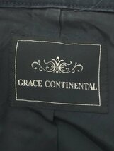 GRACE CONTINENTAL◆トレンチコート/36/コットン/NVY/0711 5961/レース/コットンリネン_画像3