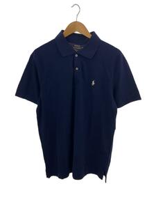 POLO RALPH LAUREN◆ポロシャツ/L/コットン/NVY/無地//