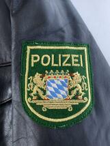 POLIZEI/ドイツ警察/レザージャケット・ブルゾン/48/レザー/BLK_画像3