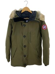 CANADA GOOSE◆ダウンジャケット/M/ポリエステル/KHK/無地/3438JM/カーキ/ファー付フード//