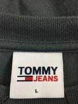 TOMMY JEANS◆Tシャツ/L/コットン/GRY/DM0DM16240_画像3