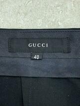 GUCCI◆ボトム/40/ポリエステル/BLK/無地/201-0548-3937//_画像4