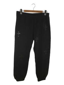 CHROME HEARTS◆Y NOT Sweat Pants/ワイノットスウェットパンツ/ボトム/M/コットン/BLK//