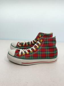 CONVERSE◆ハイカットスニーカー/25.5cm/RED/キャンバス//レッド/チェック/タグ付き/美品///