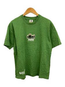 A BATHING APE◆AAPES AND PLANET EARTH TEE/M/コットン/GRN/プリント/AAPTEM0611XXK//