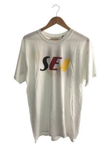 WIND AND SEA◆LOGO TEE/Tシャツ/L/コットン/WHT/WDS-20S2-CS-05//