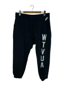 WTAPS◆21AW/STENCIL TROUSER COPO/ボトム/4/コットン/BLK/無地/212ATDT-CSM16//