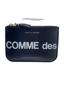 COMME des GARCONS◆コインケース/レザー/BLK/メンズ