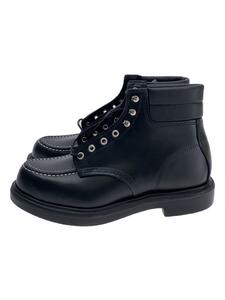 RED WING◆レースアップブーツ/US9/BLK/レザー/8133/SUPER SOLE 6 MOC//