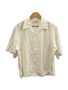 UNUSED◆OPEN SHORT SLEEVE SHIRT/3/コットン/WHT/無地/US2345//