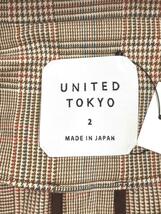 UNITED TOKYO◆トレンチコート/2/コットン/BRW/チェック/408154003_画像3