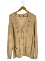 GUCCI◆21AW CABLE KNIT CARDIGAN/XL/ベージュ/614723 XKBA3_画像1