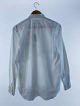 COMME des GARCONS SHIRT◆ワッペン/フランス製/長袖シャツ/M/コットン/WHT/S12069_画像2