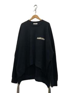 AMBUSH◆ロゴスウェット/M/コットン/BLK/12112731