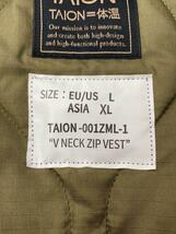 TAION◆ダウンベスト/TAION-001ZML-1/MILITARY ZIP V NECK DOWN VEST_画像4