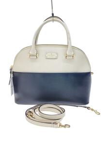 kate spade new york◆2WAY/GROVE STREET CARLI/ショルダーバッグ/レザー/WHT/WKRU4192