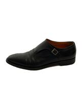 Santoni◆モンクストラップシューズ/US7.5/BLK/レザー//_画像1