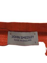 JOHN SMEDLEY◆カーディガン(薄手)/L/ウール/ORN/無地//_画像3