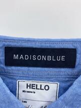 MADISONBLUE◆MADISON SHIRT/半袖シャツ/0/コットン/BLU/無地/MB181-5013//_画像3