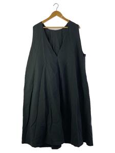 nest Robe◆ノースリーブVネックワンピース/FREE/コットン/BLK/無地/01221-1179-1