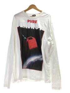 DIESEL◆長袖Tシャツ/-/コットン/WHT/T-CRANE-LS-G4//