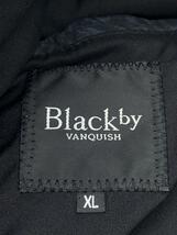 Black by VANQUISH◆レザージャケット・ブルゾン/XL/牛革/BLK/BVJ163//_画像4