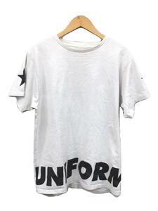 uniform experiment◆Tシャツ/2/コットン/WHT/裾ロゴ//