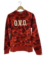A BATHING APE◆×OCTOBERS VERY OWN/スウェット/L/コットン/レッド/カモフラ/001AWG231907//_画像1