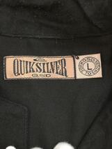 QUIKSILVER◆半袖シャツ/L/コットン/BLK/キューバシャツ/レーヨン40/ビッグサイズ//_画像3